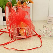 copo de chá em forma de caixas de favores com sacos de organza (conjunto de 12)