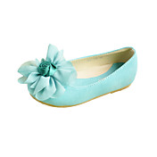 Lovely Kids' Leatherette Flat Heel Flats With Chiffon Flower Party/Evening Shoes