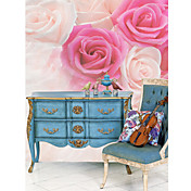 Pink Roses Mural Naturaleza Floral