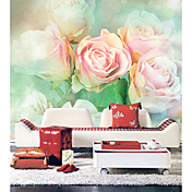 Pink Roses Blumen Natur Mural