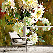 Yellow Floral Natur Mural