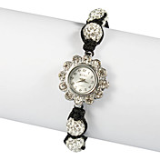 Charmant Stof met Crystal Quartz Dress horloge