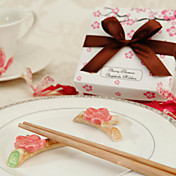 Ceramic Cherry Blossom Chopsticks Rest (Set of 2)