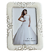 Immagine moderna in metallo Floral Frame-Multi-formato disponibile
