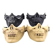 Airsoft ad alta intensità di plastica mezza-Face Skull Maschera di protezione (colori assortiti)