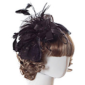 Exquisite Bow Lace And Feather Aristocrat Lolita Headwear