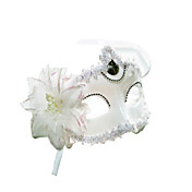 Princess White Purfle Costumes Half-face Mask