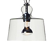 40W E14 minimalista in vetro Lampadario