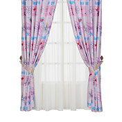 (Two Panels) Hey Girl Print Eco-Friendly Curtains