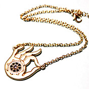 Women's Lovely Finger Pendant Necklace
