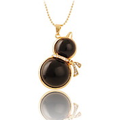Women's Gem Calabash Long Pendant