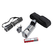 803 Fokus Einstellbare Zoom 3-Modus CREE Q5 LED Taschenlampe Set (3W 200LM, 1x18650)