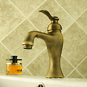 Centerset Antique Brass Bathroom Sink Faucet
