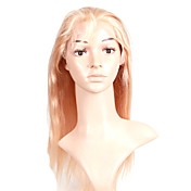 New Glue-less Cap With Combs Silky Straight 16" Blonde 100% Indian Remy Lace Wig