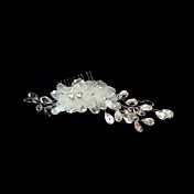 Alloy With Crystal / Silk Flower Women's Hair Combs
