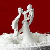 Bride & Groom Ceramic Figurine Wedding Cake Topper