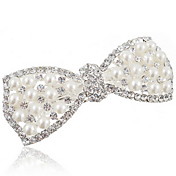 vrouwen parel bowknot haar clip (8 * 3.1cm)