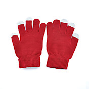Red Unisex pantalla táctil Guantes de punto