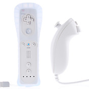Remote Controller and Nunchuk + Case for Wii/Wii U (White)