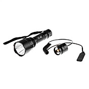 UltraFire C8 5-Modus CREE XM-L T6 LED Taschenlampe mit Remote-Druckschalter (1200lm, 1x18650)