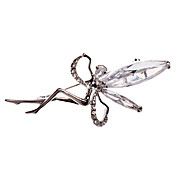 Crystal Wings Leprechaun Brooch(Silver)