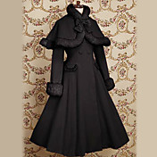Longue en velours manches princesse Classique Lolita Robe avec noeud