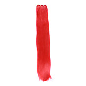 100% cabelo indiano de Remy 20 "máquina reta de seda colorido feito tramas de 6 cores para escolher