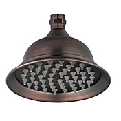 Antieke Bronzen Finish 6 Inch messing regenval douche kop
