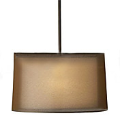 40W E14 Luz Pingente 3-luz com sombra tecido