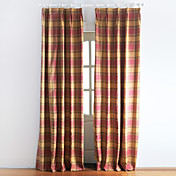 (Due pannelli) tende alberati plaid multicolore tradizionali