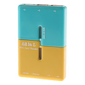 All-in-1 USB 2.0 kaartlezer voor MS/SD/MMC/XD/TF/M2/Mini SD-kaart