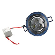 3W 270-300LM 6000-6500K Natural White Light Blue Cover LED Ceiling Bulb (85-265V)