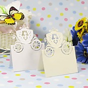 "Enchanted Carriage" Fairytale Themed Place Card - Set of 12 (More Colors)