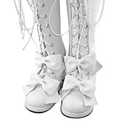 Håndlavet Pink PU Leather 6,3 cm High Heel Søde Lolita Boots