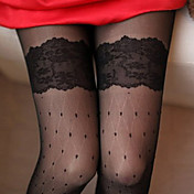 Kvinder Super Thin Lace Strømpebukser