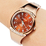 Femmes alliage style décontracté analogique Montre-bracelet à quartz (Bronze)