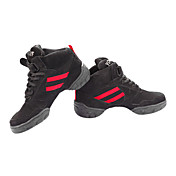 Women's Black Fabric and Rubber Red Bars Dancing Shoes (Assorted Sizes)