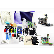 2 Tattoo Machine Guns Kit met HP-2 Power en 7 Inkten