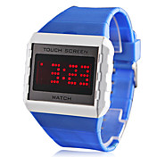 Men's Water Resistant Style Silicone LED Digital Wrist Watch (Assorted Colors)