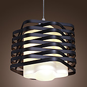 60W flush mount i sort fletning lampeskærm