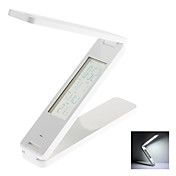Folding 3.8" LCD Digital Alarm Clock Calendar Thermometer White Light Book Lamp