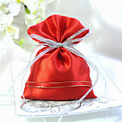 Satin Favor Bag With Ribbon (Set of 6)