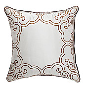 esplendor de prata bordado fronha decorativo