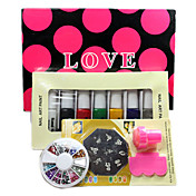 Nail Art DIY Print Color Printing Stamp Polish Machine Combination Kit one SET(M)
