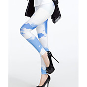 donne colorato cielo legging stampa