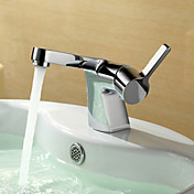 Sprinkle® by Lightinthebox - Chrome Finish Centerset Single Handle Brass Bathroom Sink Faucet