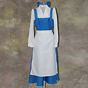 Beauty and the Beast Belle Maid Suit Halloween Costume(2 Pieces)