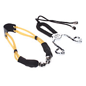 Metal Jakt Slingshot Catapult Enhanced Edition med Compass + 5 stålkuler