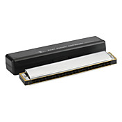 Swan - (SW24-7) 24 Hole Copper Reed Plate Octave Harmonica (Stainless Steel Cover Plate)
