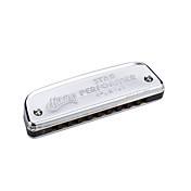 Huang - (102-A) Blues Harp Silver Boat Harmonica 10 Holes/20 Tones